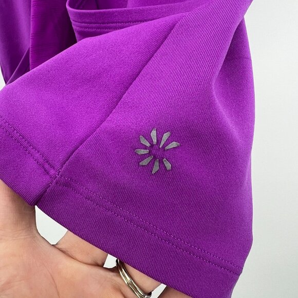 Athleta & Lucy Lot of 2 Shelf Bra Athletic Tank Tops Purple Red Size Small - Picture 8 of 10